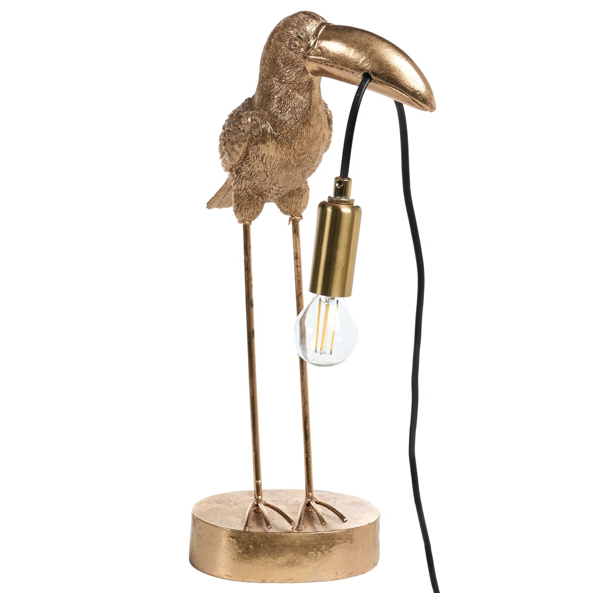 Lampa stołowa Tukan ARACARI Złoty