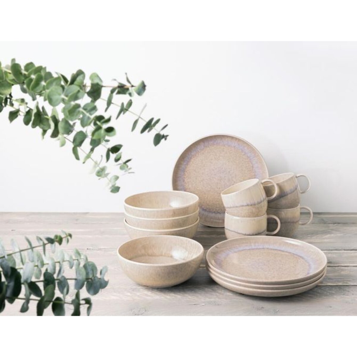 Zestaw śniadaniowy dla 2 osób (6 el.) Perlemor Sand Villeroy & Boch