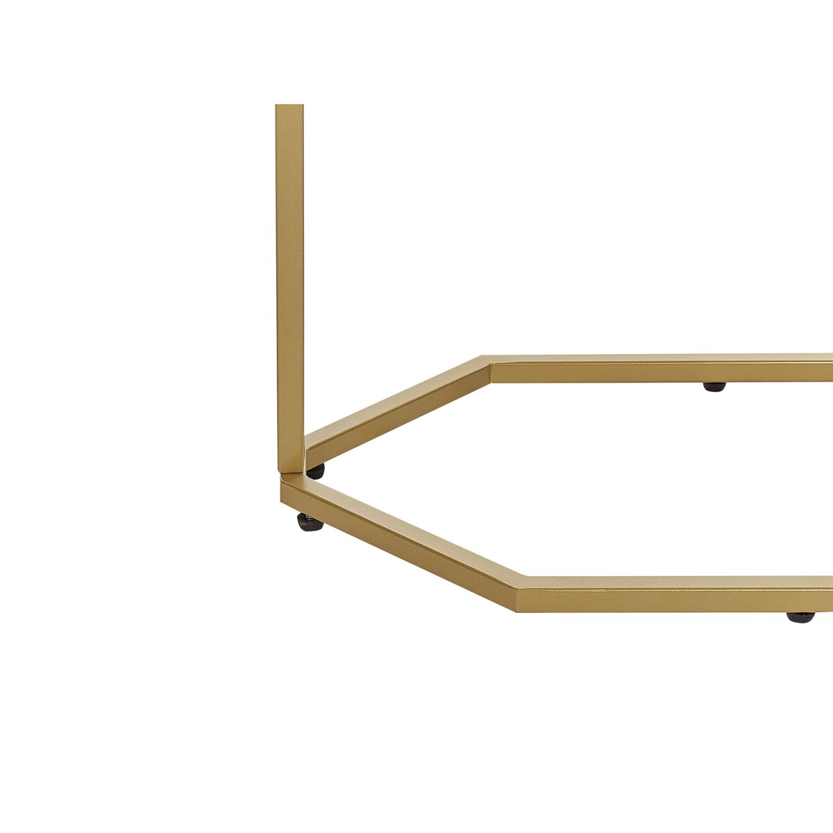 Konsola efekt marmuru biało-złota HAZEN