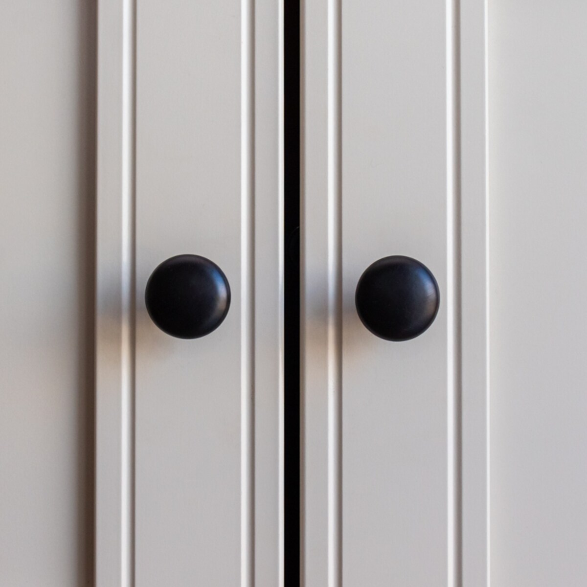 10x Gałka do mebli czarna uchwyt meblowy klasyczny zestaw 28 mm