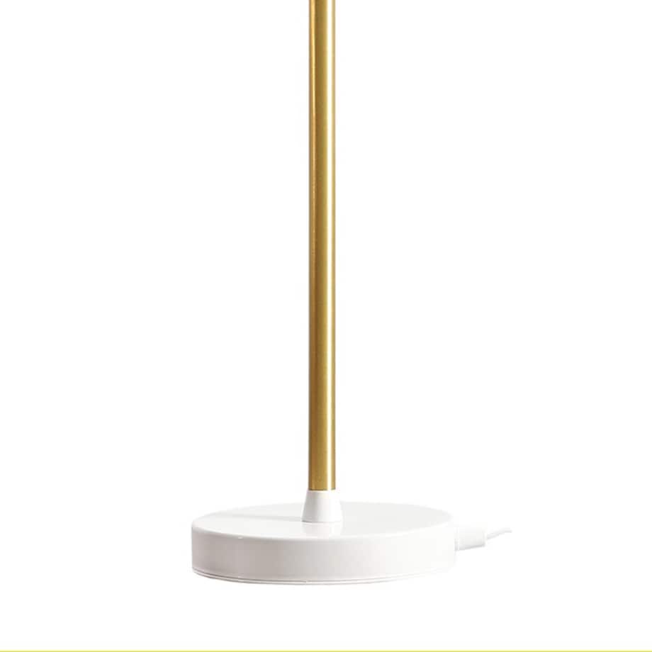 Stołowa lampa biurkowa TREVO 1097B40 Aldex regulowana lampka stojąca biała mosiądz