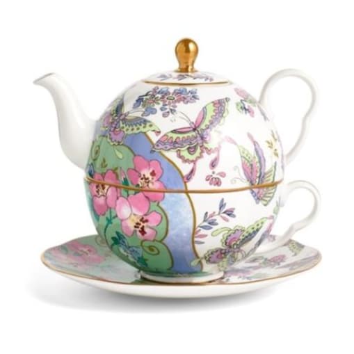 Dzbanek z filiżanką Tea For One Butterly Bloom Wedgwood