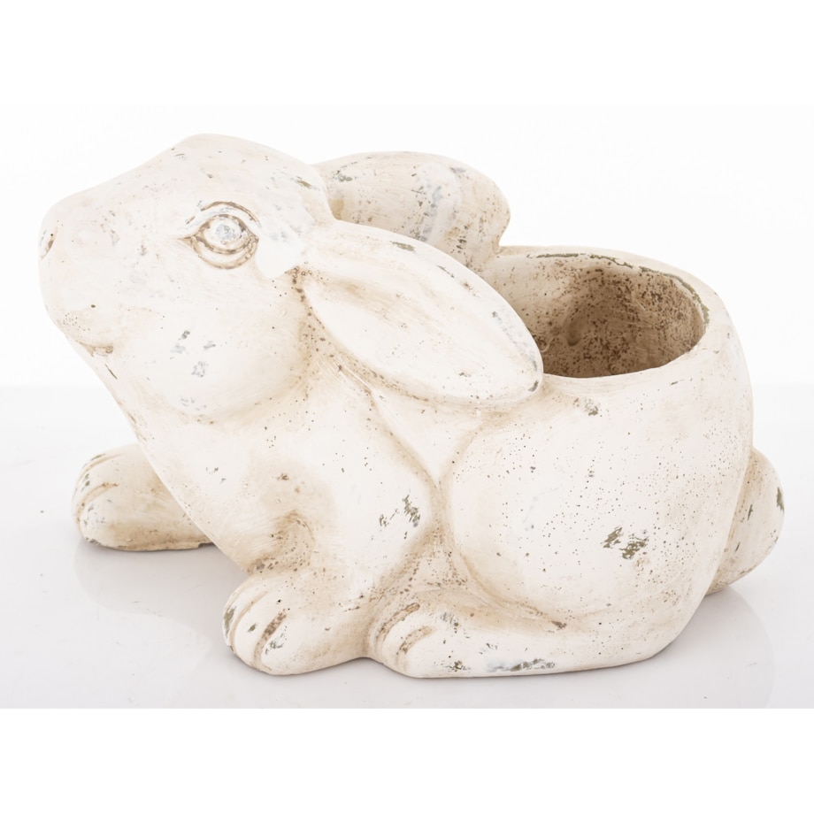 Osłonka ceramiczna 15x13x22 cm KRÓLIK kremowy
