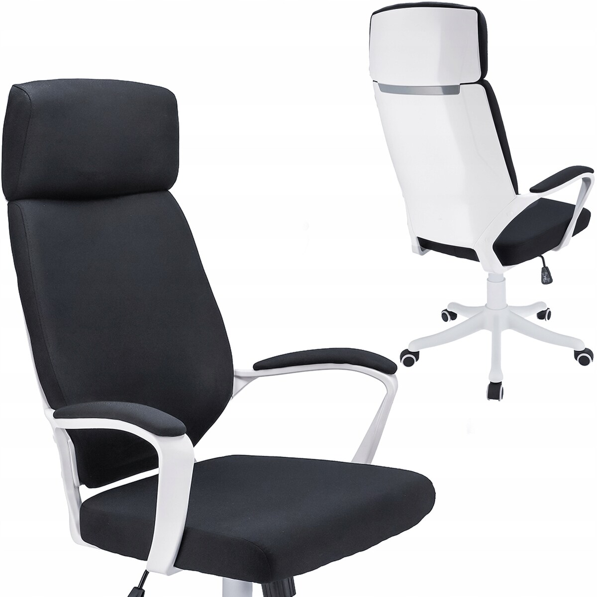 Fotel biurowy materiałowy ICON czarny