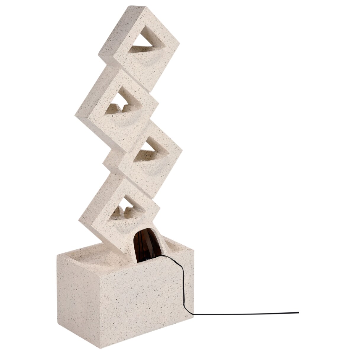 Fontanna ogrodowa z LED beżowa SHEGAR