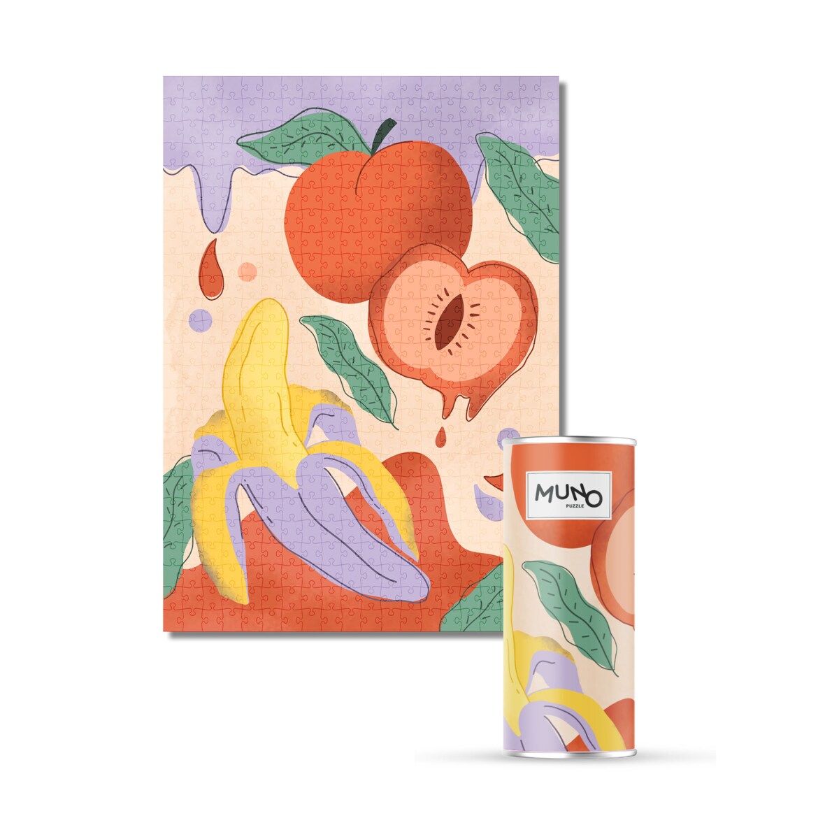 Muno Puzzle "Fruity" by Ola Kryngiert Puzzle 500 el. w ozdobnej tubie