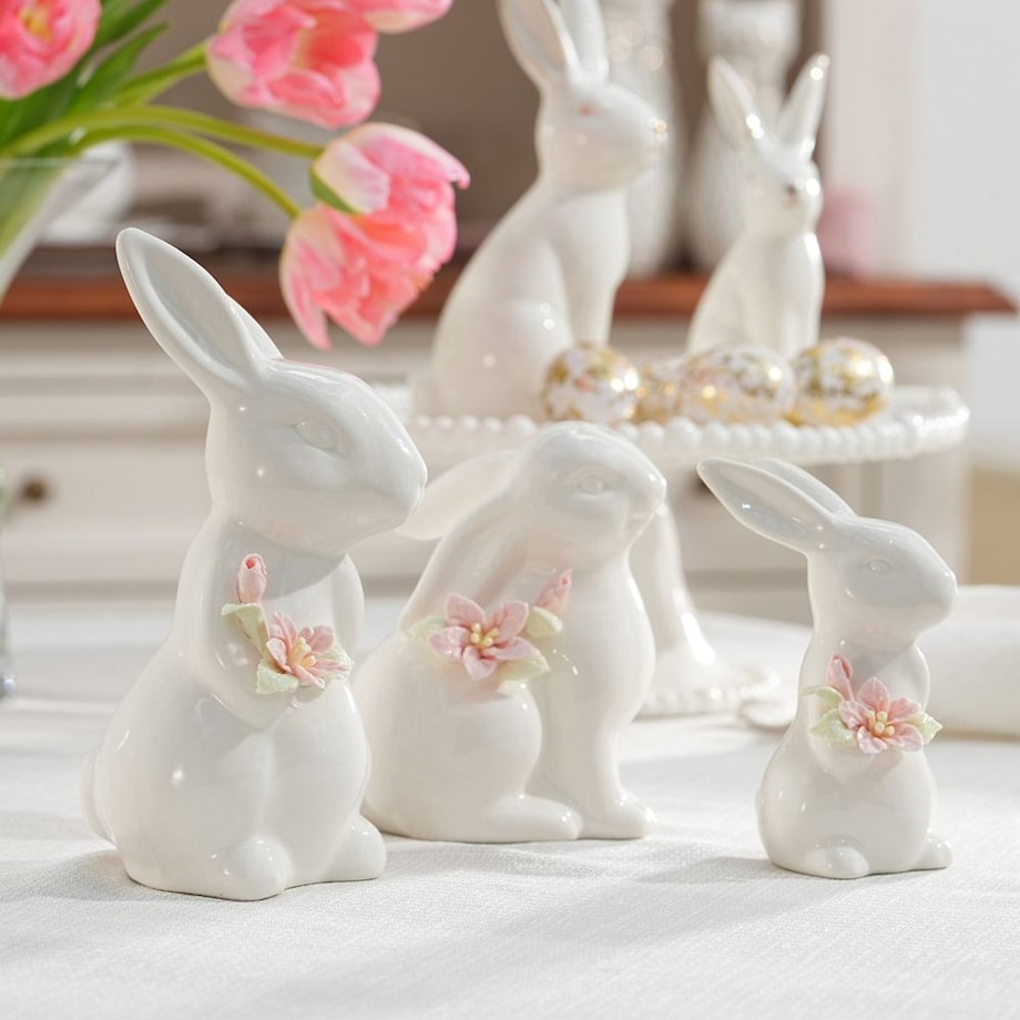 VILLA ITALIA Zajączek porcelanowy 18,5 cm LAURA