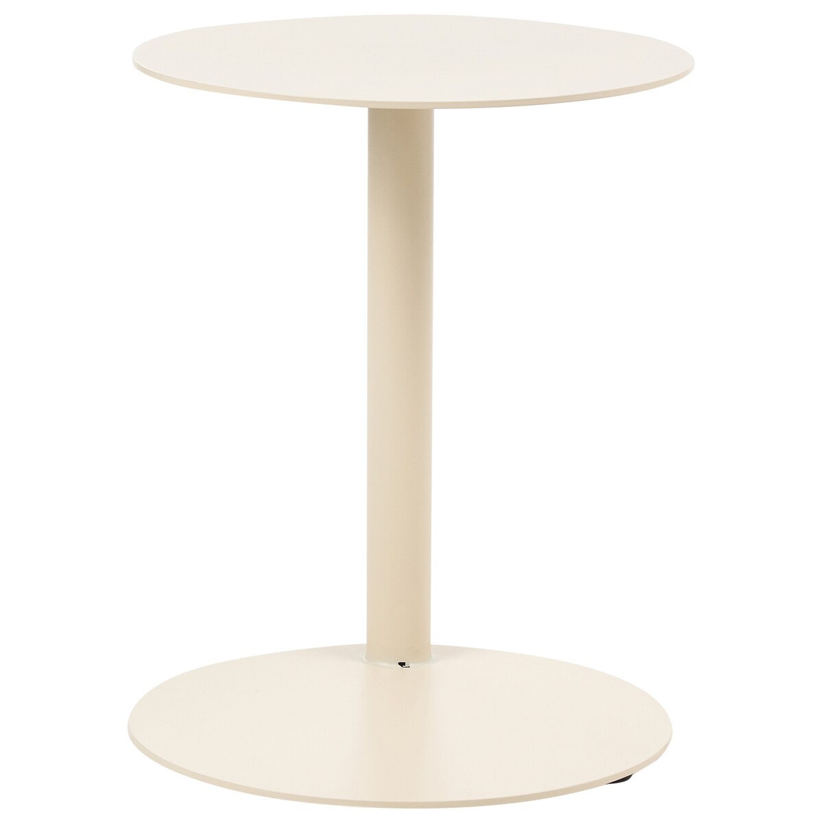 Stolik pomocniczy ogrodowy VENTURINA 40 cm 40 cm Metal Beżowy