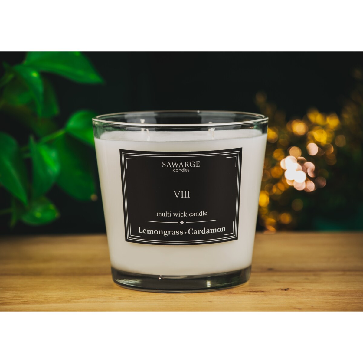 Świeca Zapachowa Sojowa No8 / 70h/Trawa Cytrynowa Kardamon 800g