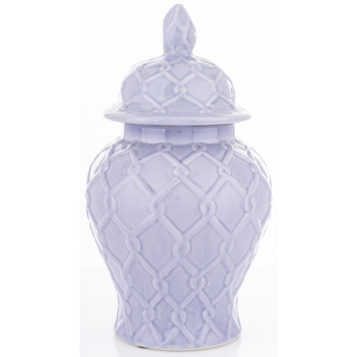 Amfora pojemnik z pokrywą 26x1x14 cm ANFOR niebieski