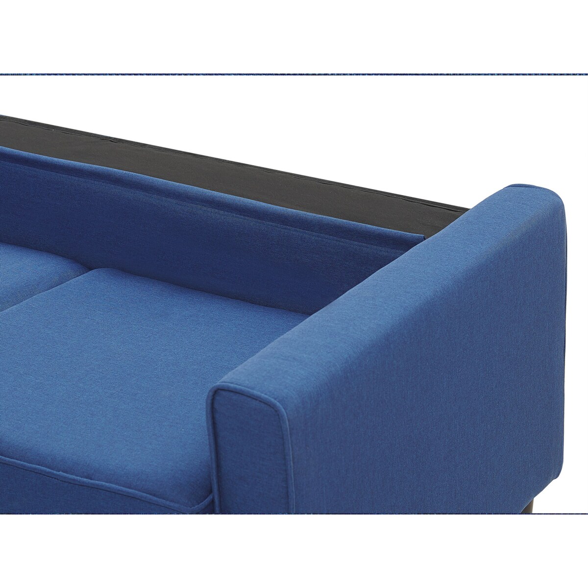 Sofa 3-osobowa z otomaną ciemnoniebieska AVESTA