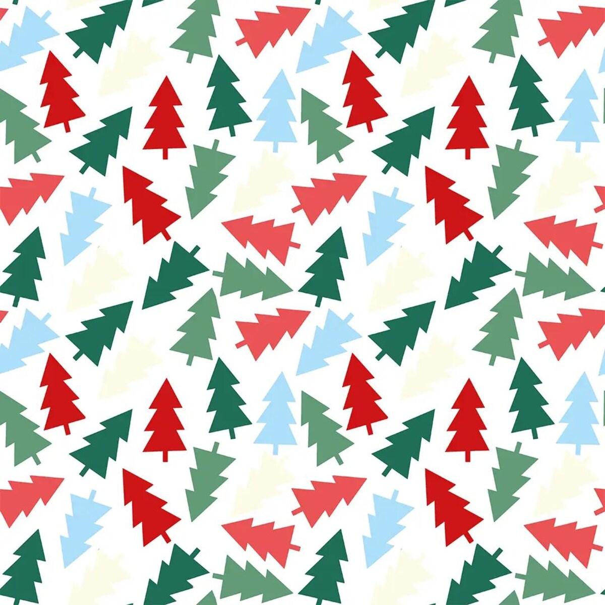 Bieżnik świąteczny - Kolorowe choinki - 40x220