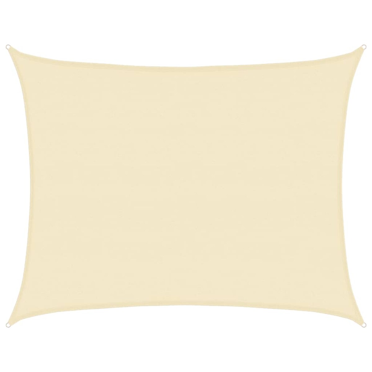 vidaXL Żagiel przeciwsłoneczny, 160 g/m², kremowy, 6x8 m, HDPE