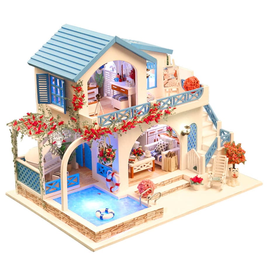 Miniaturowy domek - Pocztówka z Krety