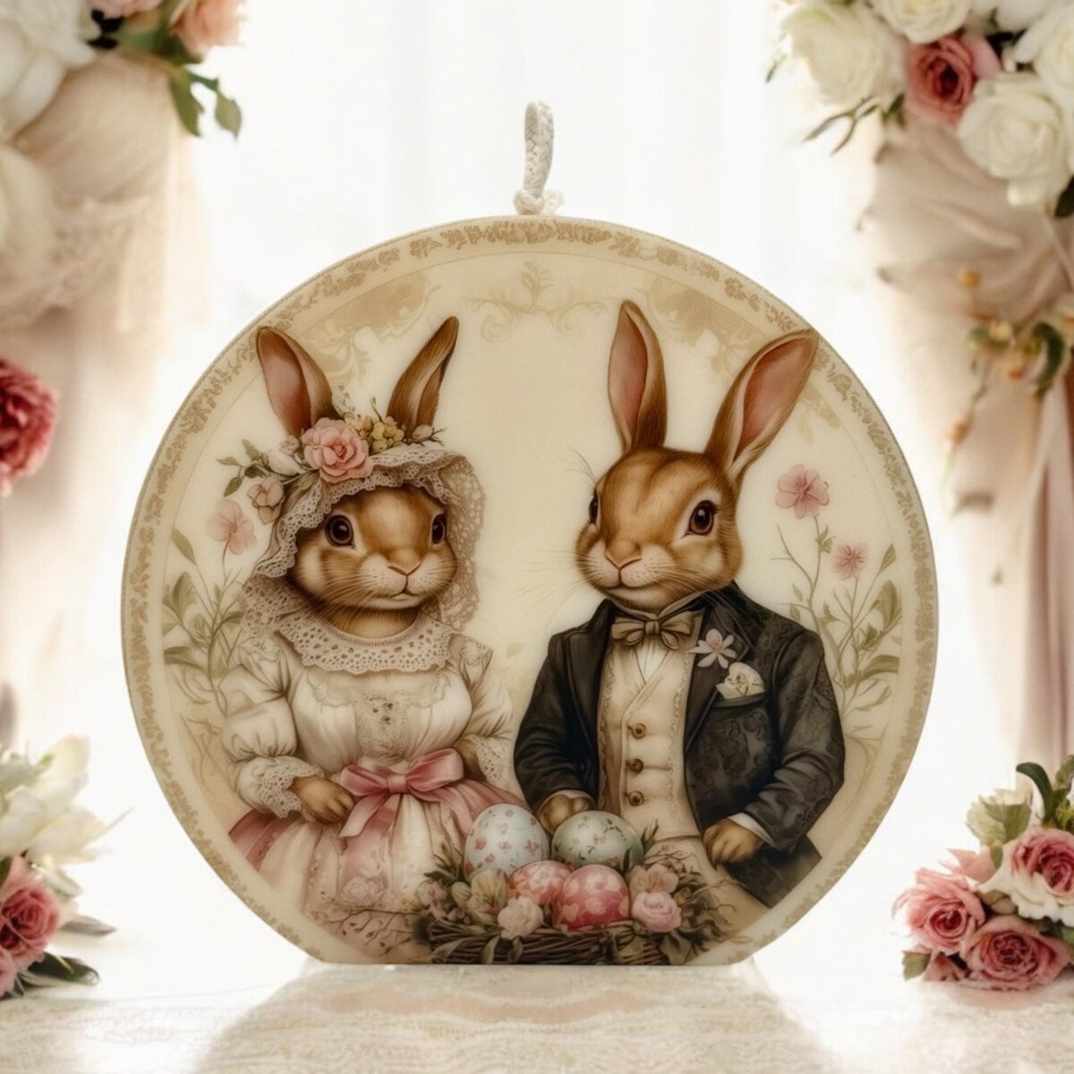 Świeca na Wielkanoc Zajączki wielkanocne