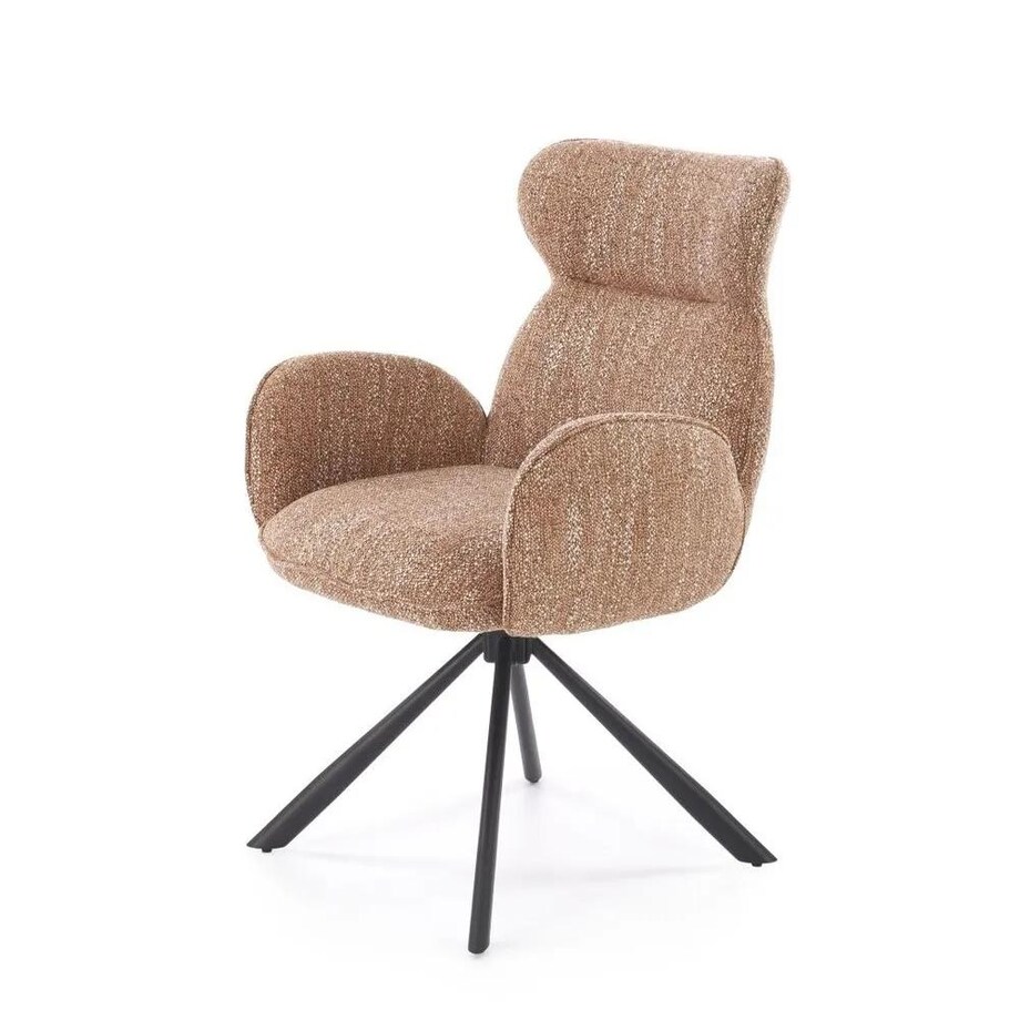 Krzesło tapicerowane K571 cynamonowe obracane