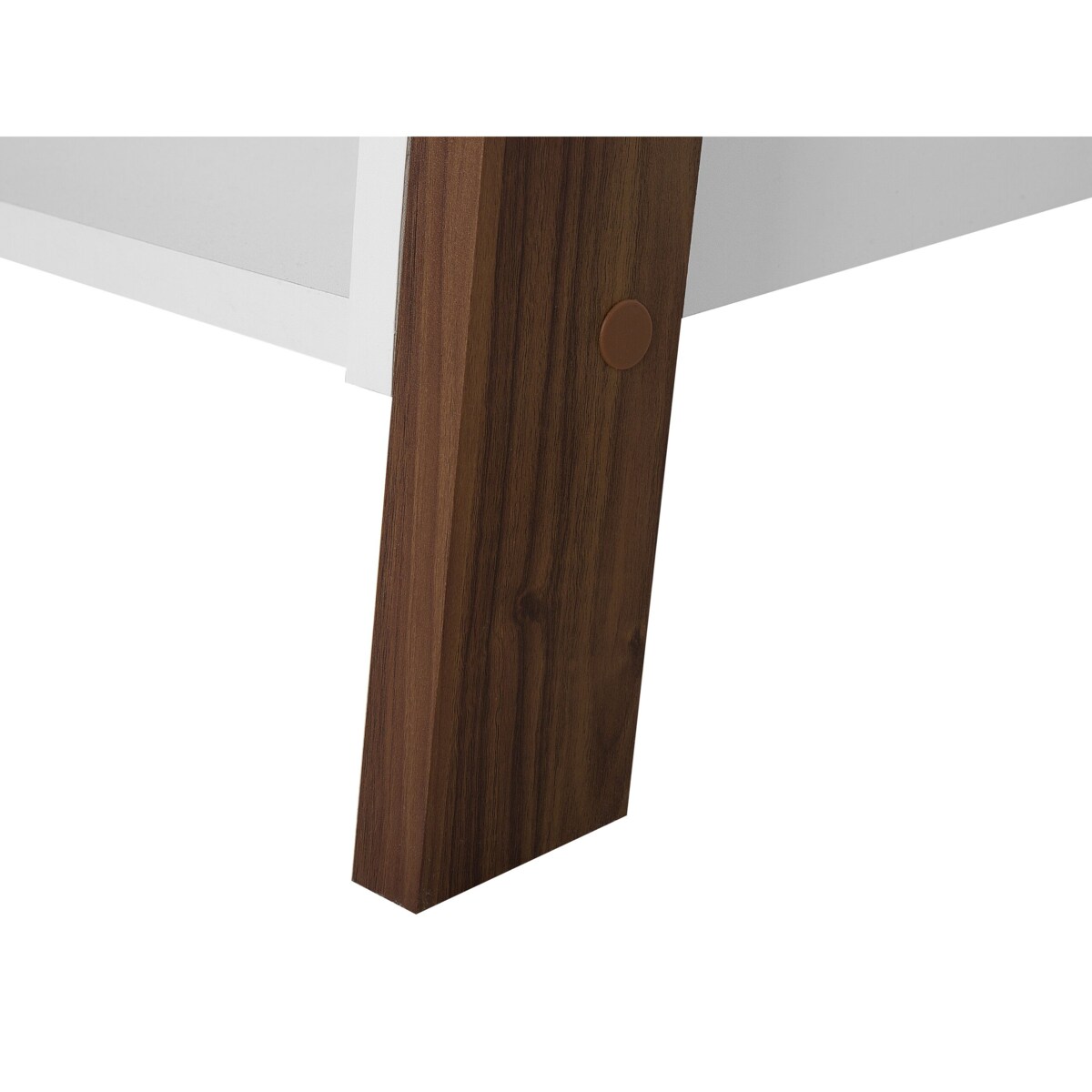 Regał drabina 5 półek ciemne drewno z białym MOBILE DUO