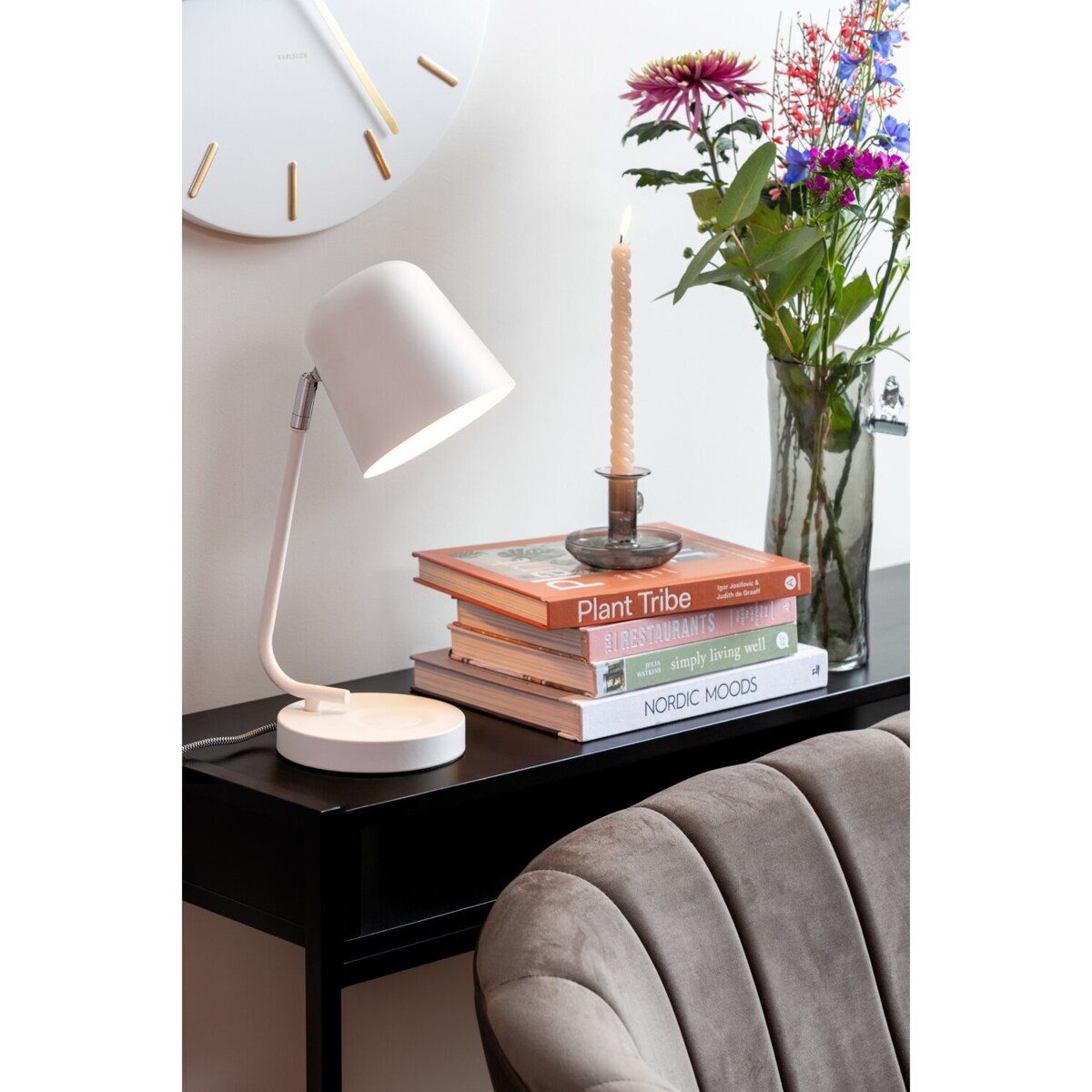 Lampka na biurko metalowa ENCANTAR, wys. 38,5 cm