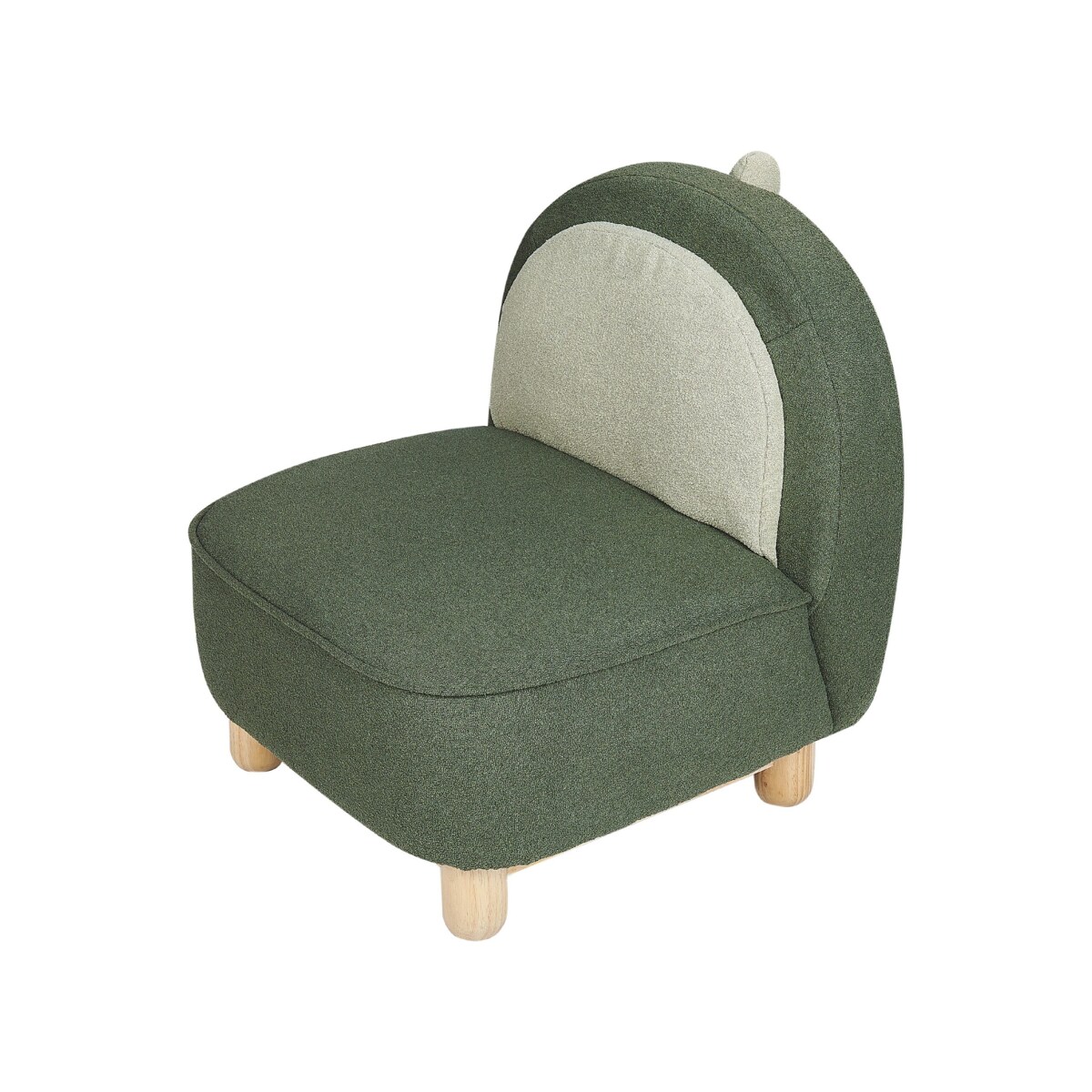 Fotel dziecięcy dinozaur ciemnozielony FABORG