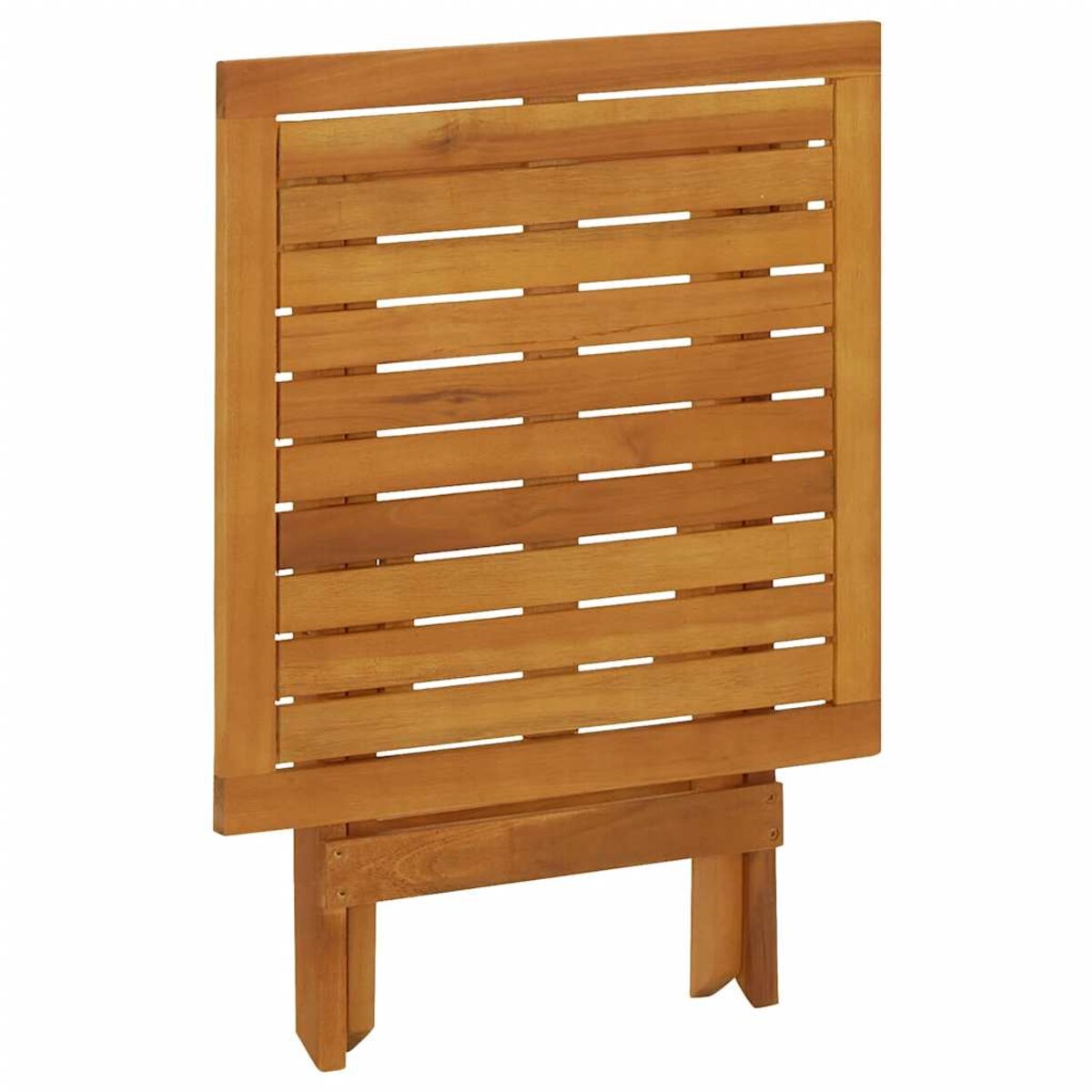 vidaXL Leżak tarasowy z podnóżkiem i stolikiem, lite drewno akacjowe