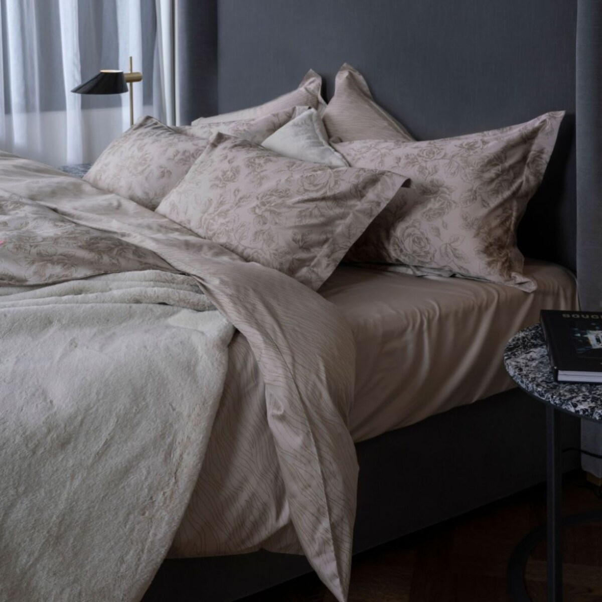 Pościel Rose Line Almond DecoFlux 200x220 cm