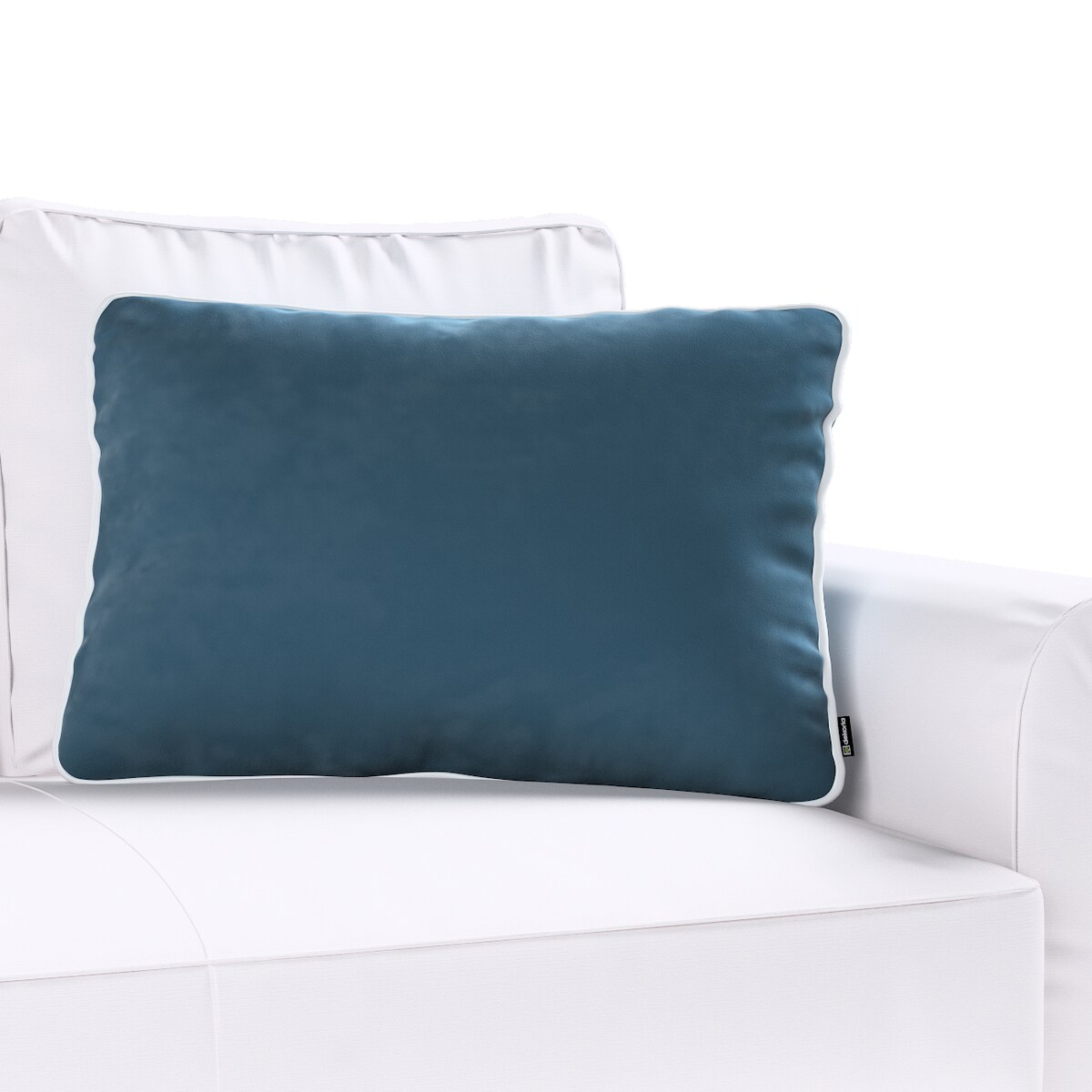 Poszewka Laura na poduszkę prostokątna 60 x 40 cm 60x40 pruski błękit