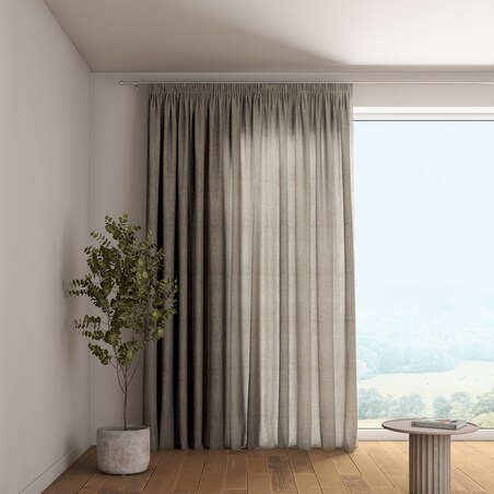 Zasłona na taśmie marszczącej 1 szt. 130x245 szary