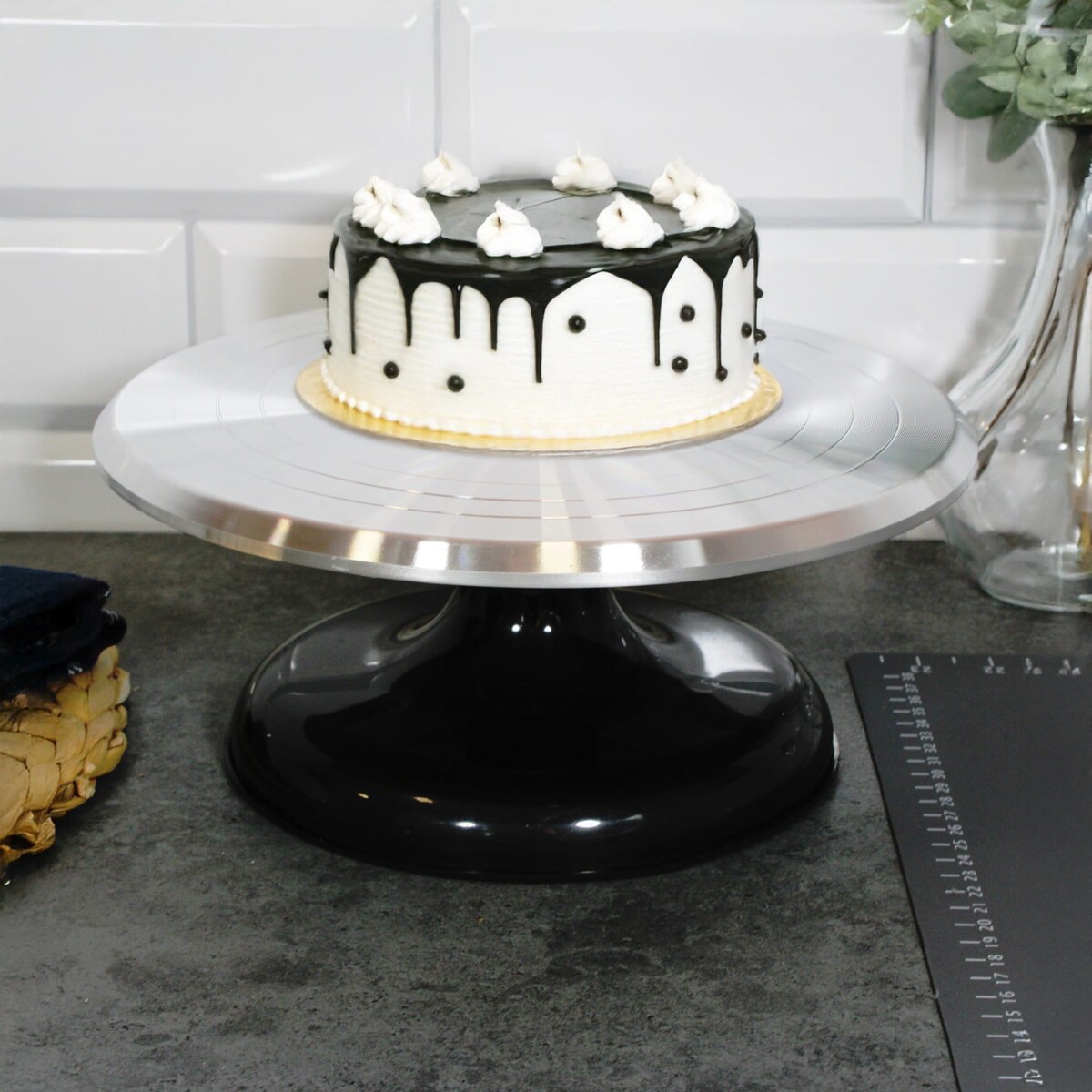 Patera obrotowa do ciast tortu babeczek 25cm BRUNBESTE