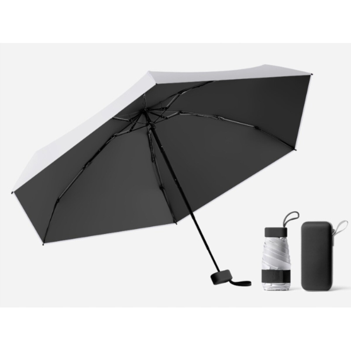 Parasol kieszonkowy kompaktowy parasolka składana mała mały mini etui LEKKA