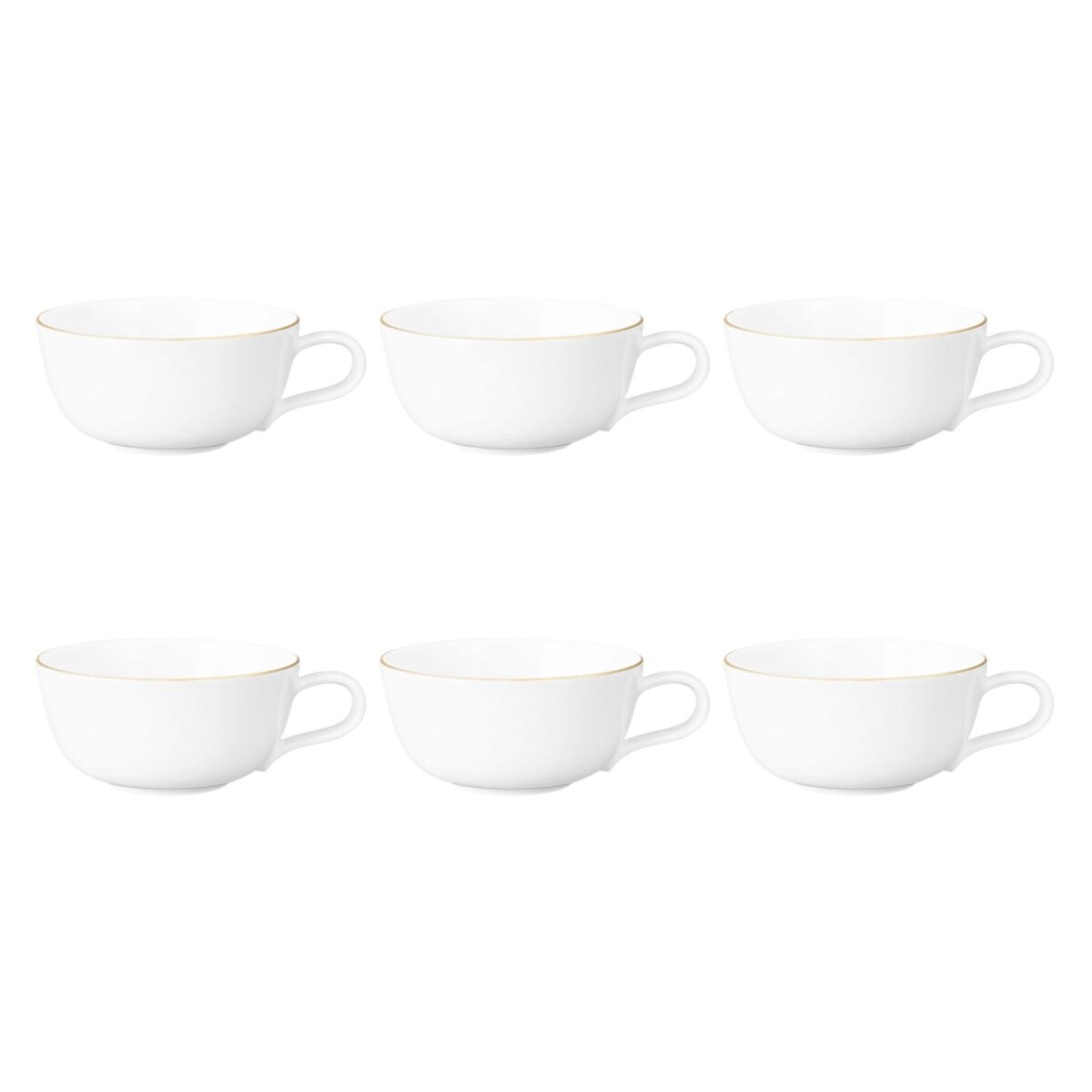 SELTMANN LIBERTY GOLDLINE Zestaw 6 filiżanek do herbaty 280 ml