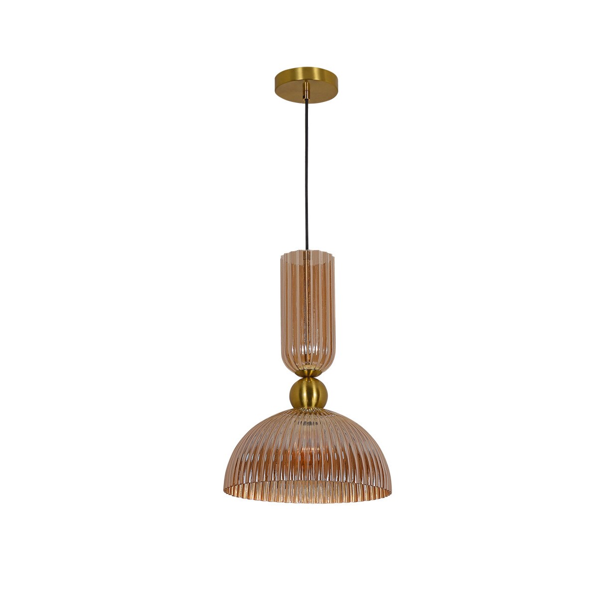 Lampa sufitowa wisząca Light Prestige Piega bursztynowy 1 x E27 1 szt.