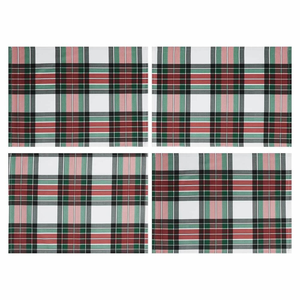 Zestaw podkładek Świąteczna krata