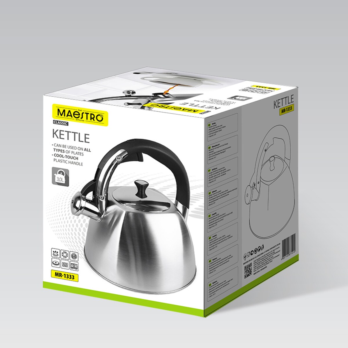 Maestro czajnik z gwizdkiem 3L MR1333