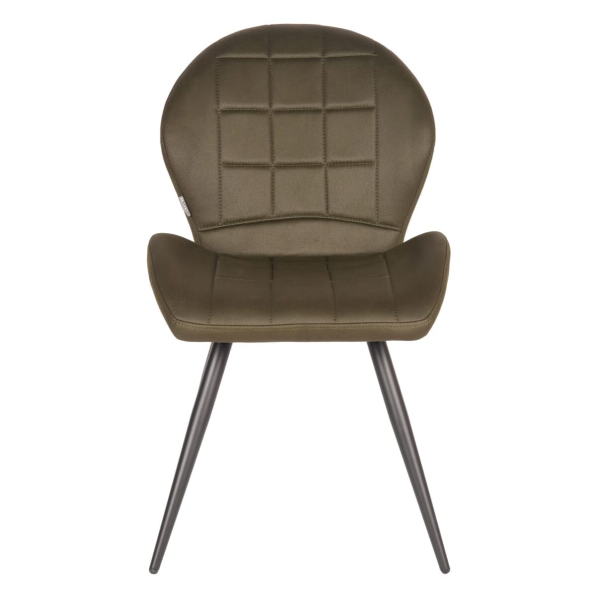 LABEL51 Krzesła stołowe Sil, 2 szt., 51x64x87 cm, zielone, mikrofibra