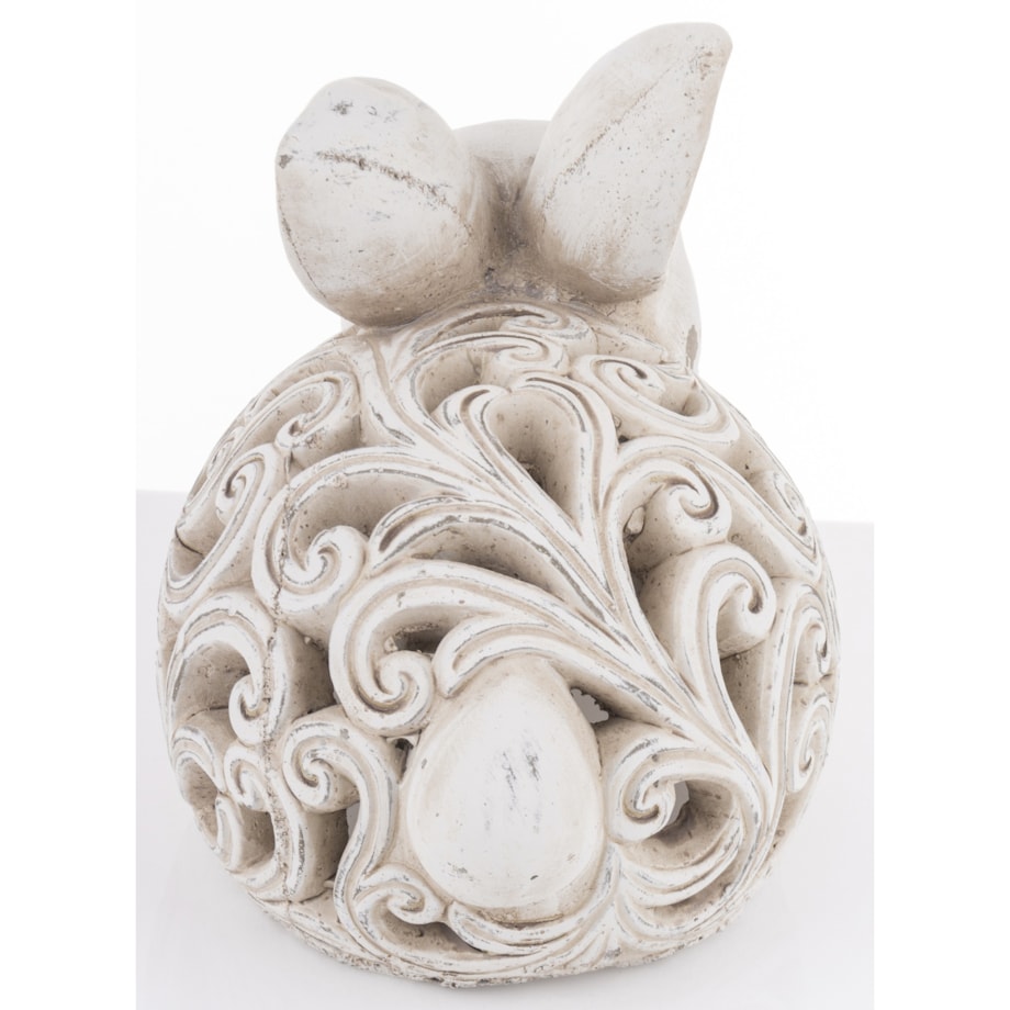 Dekoracja - królik ażurowy 21x16x26 cm BEŻOWY