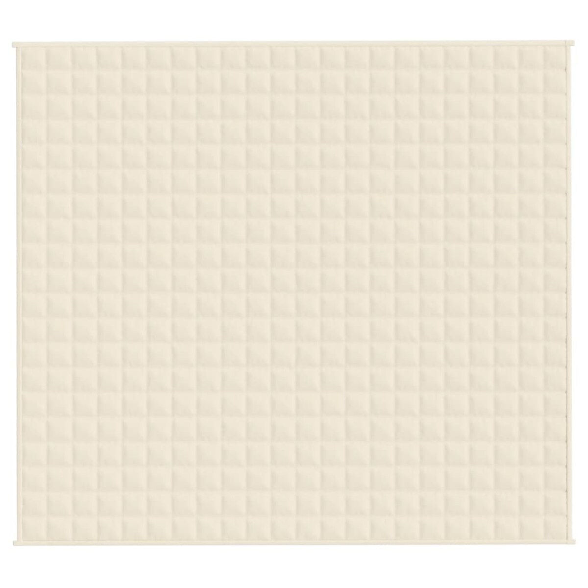 vidaXL Koc obciążeniowy, kremowy, 200x220 cm, 9 kg, tkanina