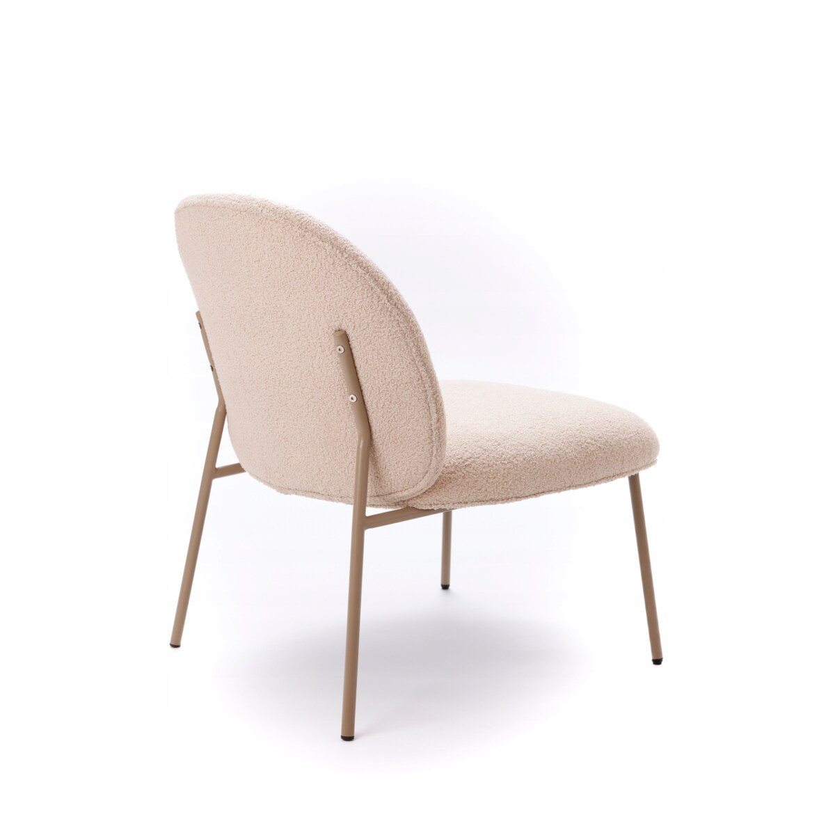 Krzesło VENTO Kremowe Beżowe Tapicerowane Nowoczesne Do Jadalni Salonu