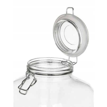 SŁOIK DUŻY szklany 5 L pojemnik hermetyczny klips weki żywność ogórki