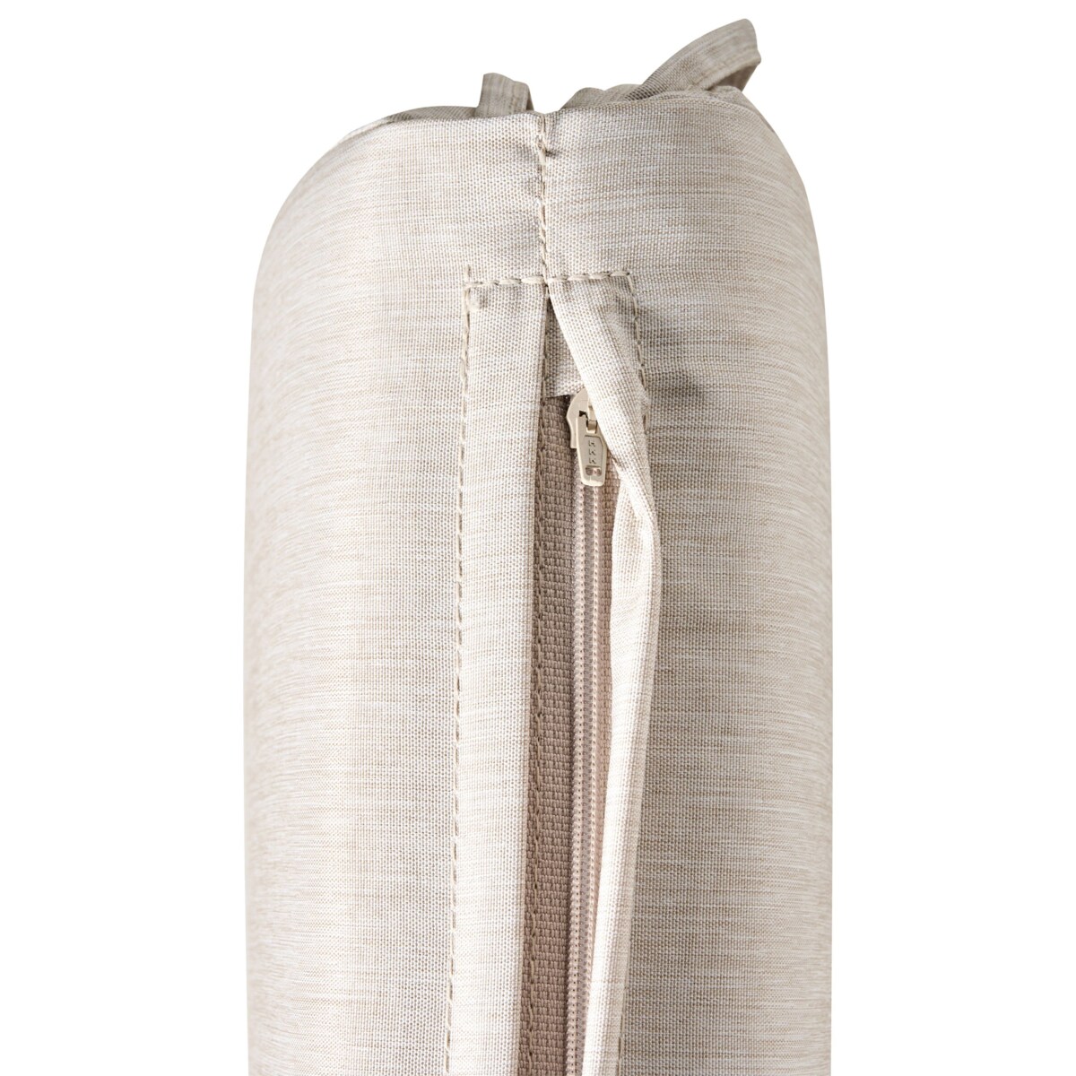 Zestaw 2 krzeseł ogrodowych z poduszkami AMANTEA PREMIUM Drewno akacjowe Jasnobeżowy