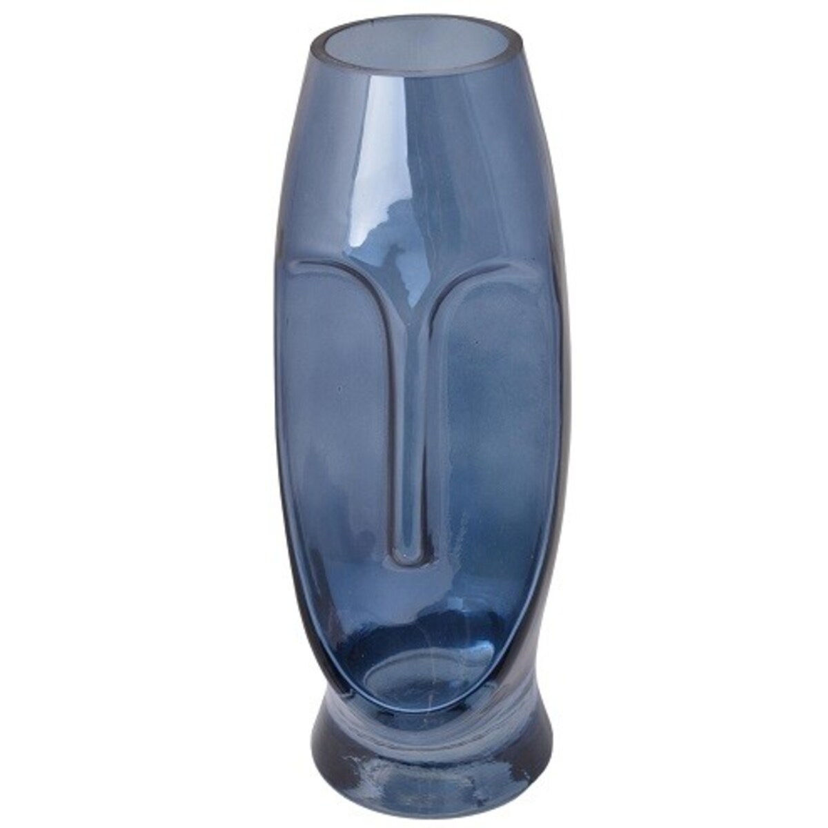 Wazon szklany 30x11x11 cm FACE granatowy