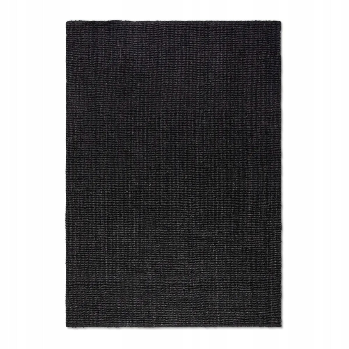 Dywan jutowy do salonu 190x280cm, naturalny czarny dywan z juty