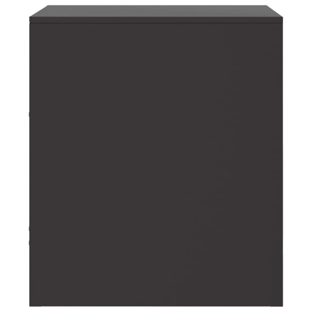 vidaXL Szafki nocne, 2 szt., czarne, 34,5x39x44 cm, stal