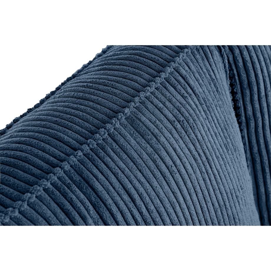 KONSIMO INVIA Sofa w stylu loft sztruks 2 osobowa granatowy