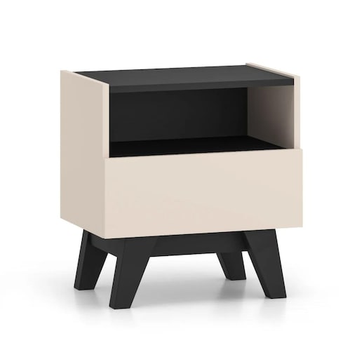 Szafka nocna FREYA 06 kaszmirowa/czarna