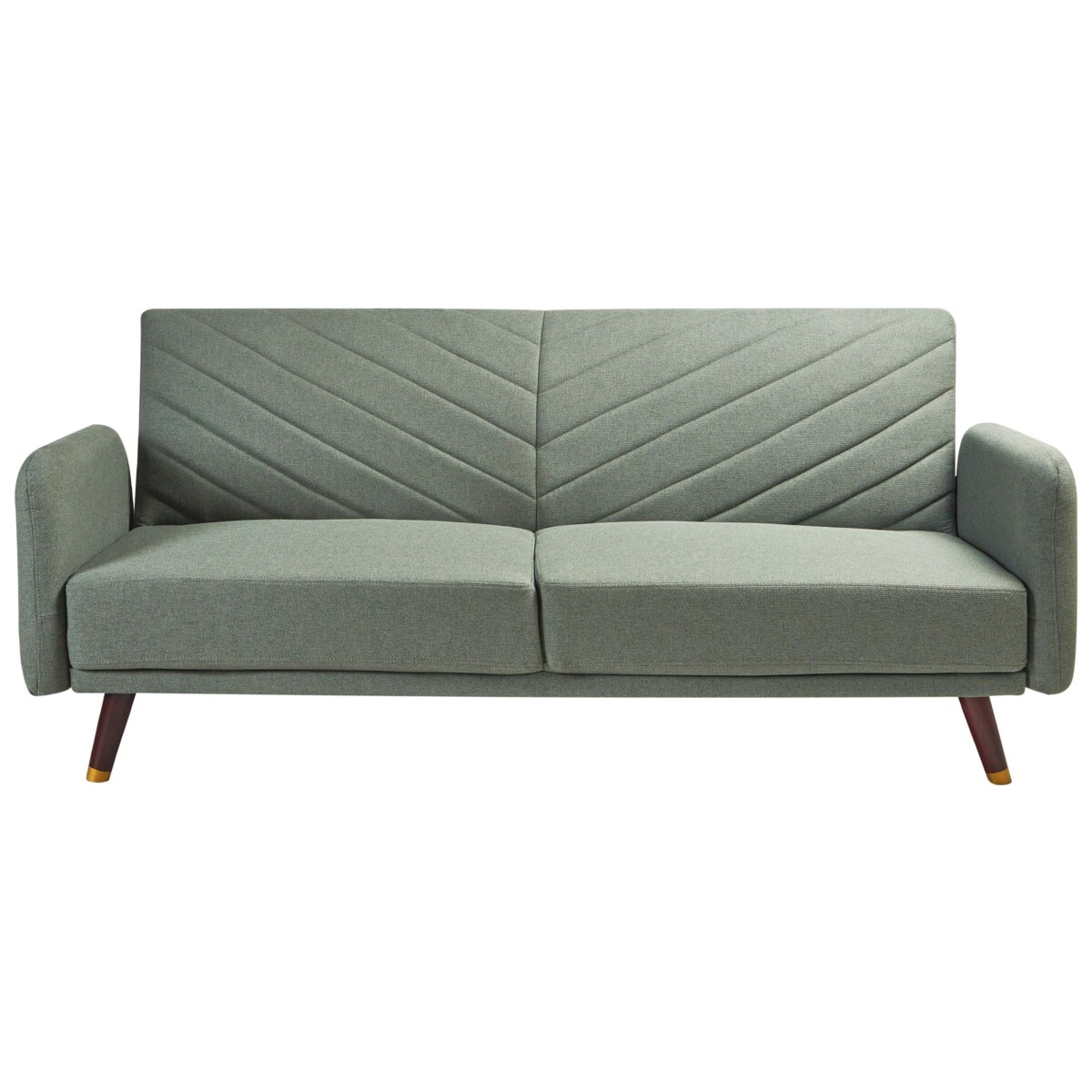 Sofa rozkładana SENJA Jasnozielony Len syntetyczny