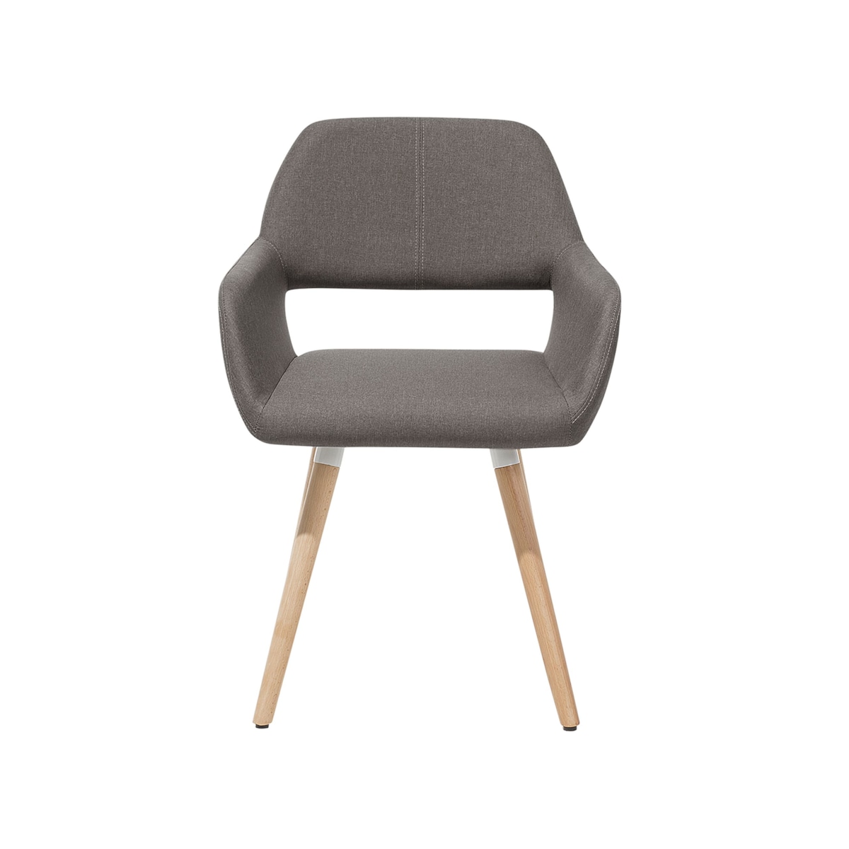 Zestaw 2 krzeseł do jadalni szarobeżowy CHICAGO