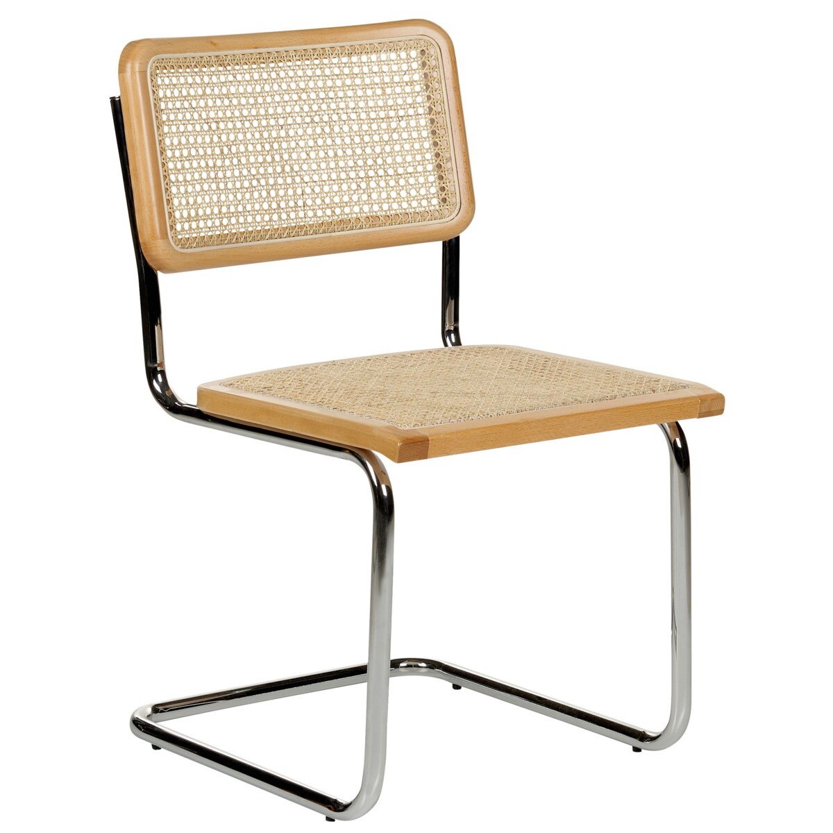 Zestaw 2 krzeseł do jadalni CORDOVA Rattan Jasne drewno