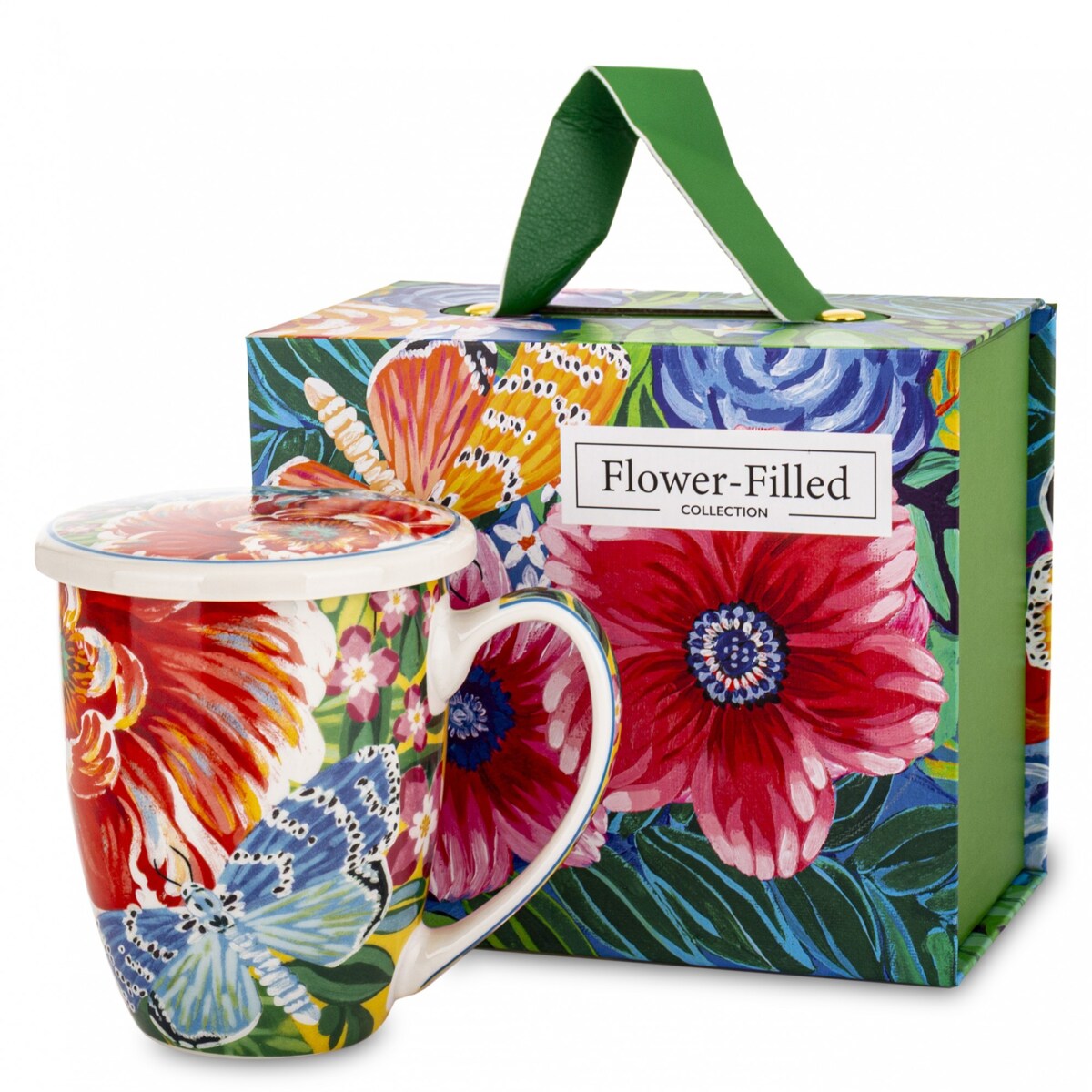 Kubek z zaparzaczem w pudełku 350 ml 11,5x12,5x9,5 cm ASTRI-3 z ważką