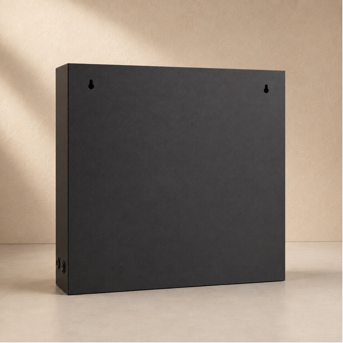 Kominek dekoracyjny LED, metalowy, 10 x 41 x 35 cm, kolor czarny