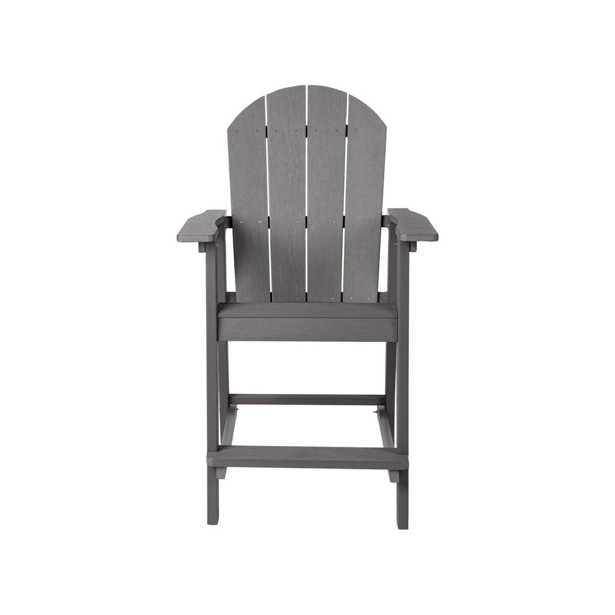 Zestaw mebli balkonowych Materiał syntetyczny Ciemnoszary ADIRONDACK